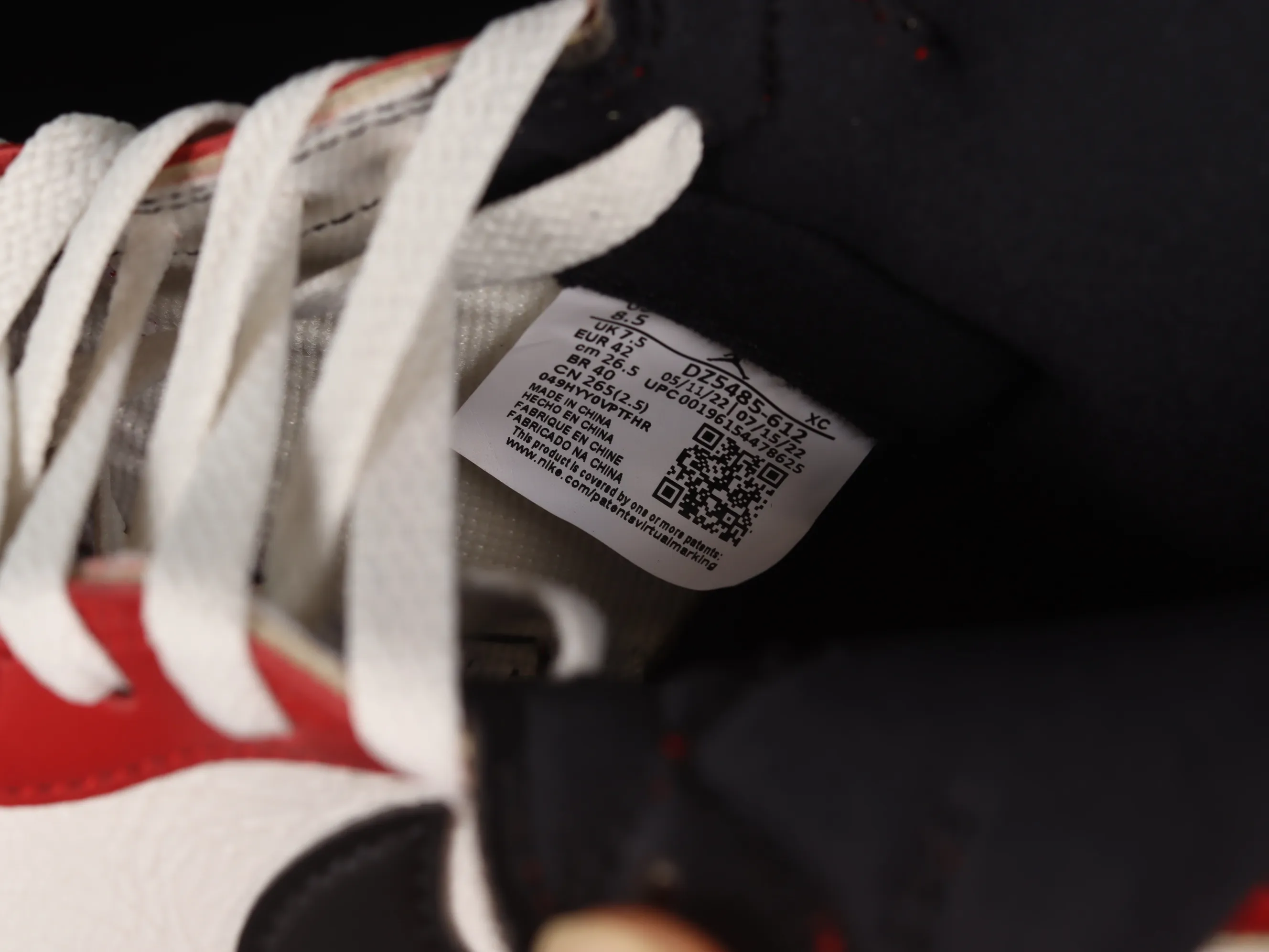 All categories Air Jordan Jordan series basketball shoes Air Jordan 1 High LJR version Air Jordan 1 High OG AJ1 Joe 1 new Chicago color DZ5485-612